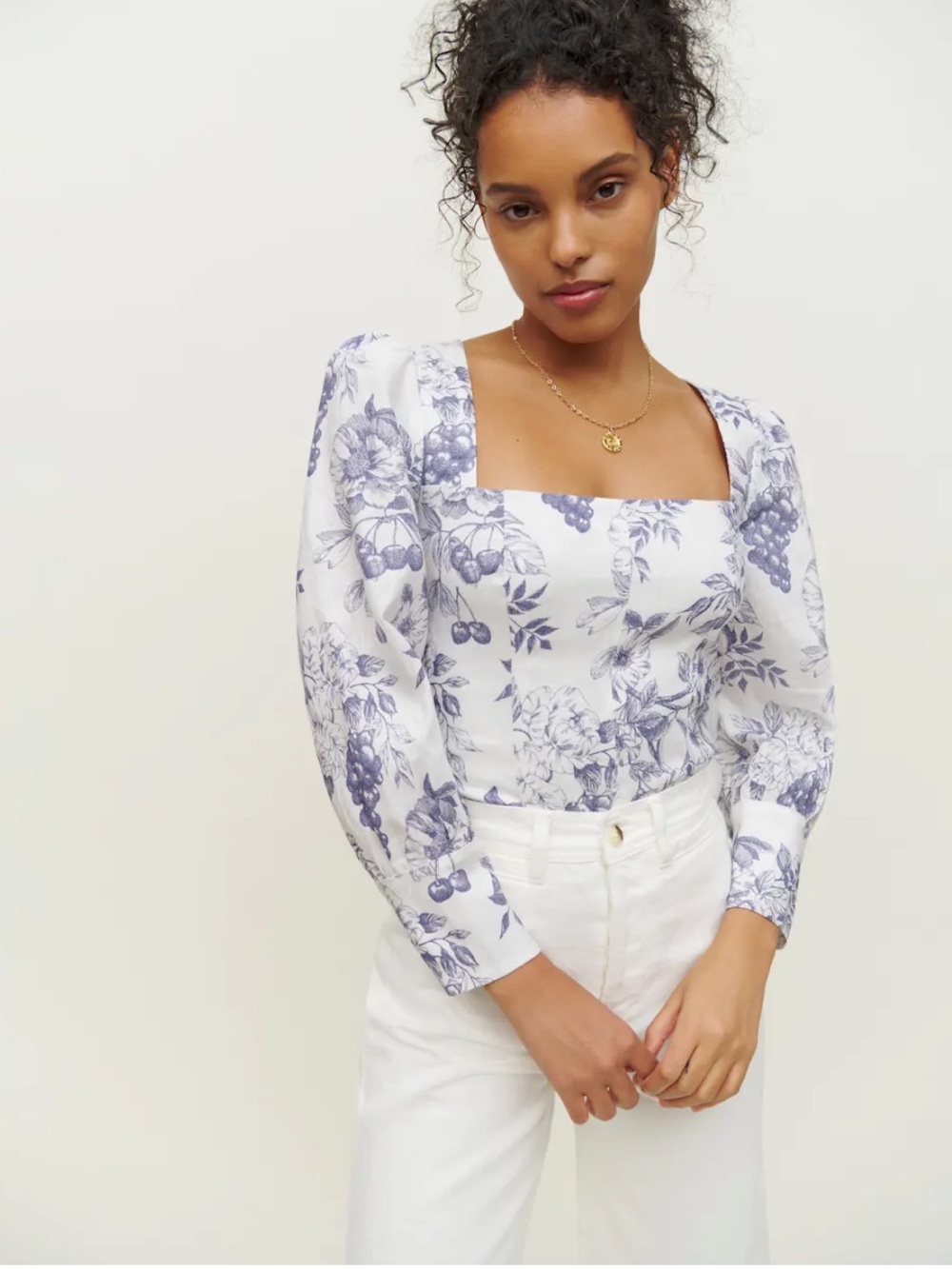 Reformation Stilton linen top